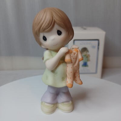 Precious Moments New Mom Expecting...LOVE Bisque Porcelain Figurine 940004 NIB