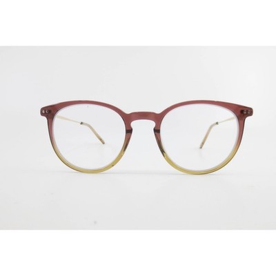 Isaac Mizrahi New York Eyeglasses Burgundy Yellow Gradient Round IM30032