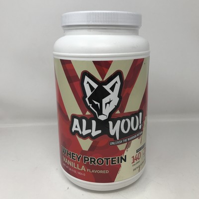 All You Whey Protein Vanilla Flavored 28.3 Oz  24 Servings Exp 06/2025