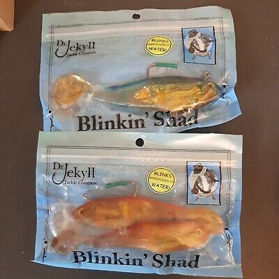 lot 3 FISHING LURE dr jekyll tackle co blinkin' shad BLINK north state tackle NC