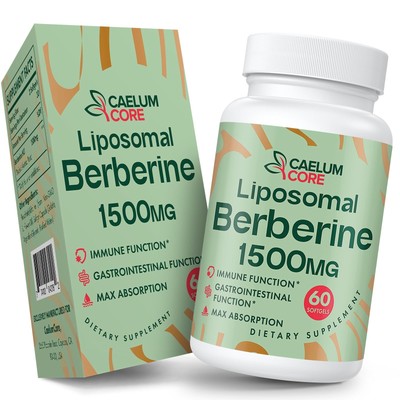 CaelumCore Liposomal Berberine HCL - Berberine 1500mg Activates AMPK & GLP-1,...
