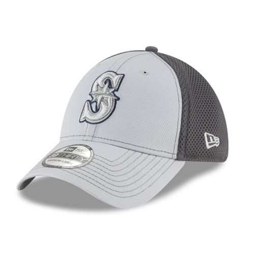 

[11594965] Мужская кепка New Era MLB 39Thirty Neo Flex Fit - Сиэтл Маринерс, Серый