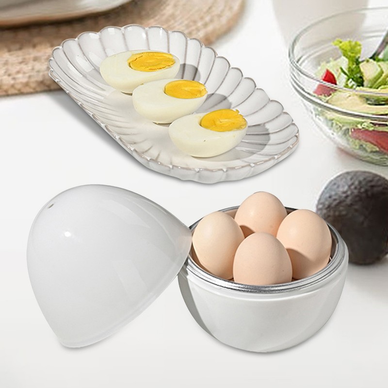Safe Microwave Egg Boiler Cooker Ball Shape Steamer Kitchen Cook Tool