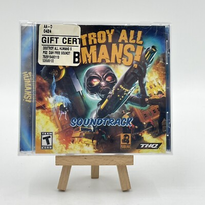 DESTROY ALL HUMANS! Original Video Game Soundtrack CD RARE SEALED free shpg