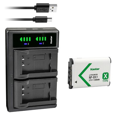 LTD2 Charger & 1 battery for HDR-AS10 AS15 AS20 AS30 AS50 AS50R AS100V AS200V