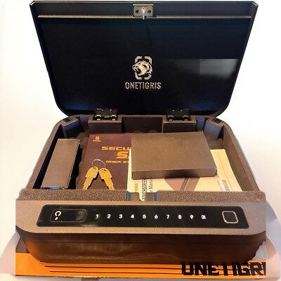 Biometric Safe, 4 Ways Quick Access, Fingerprint, Numeric Code, Lock/Smart App