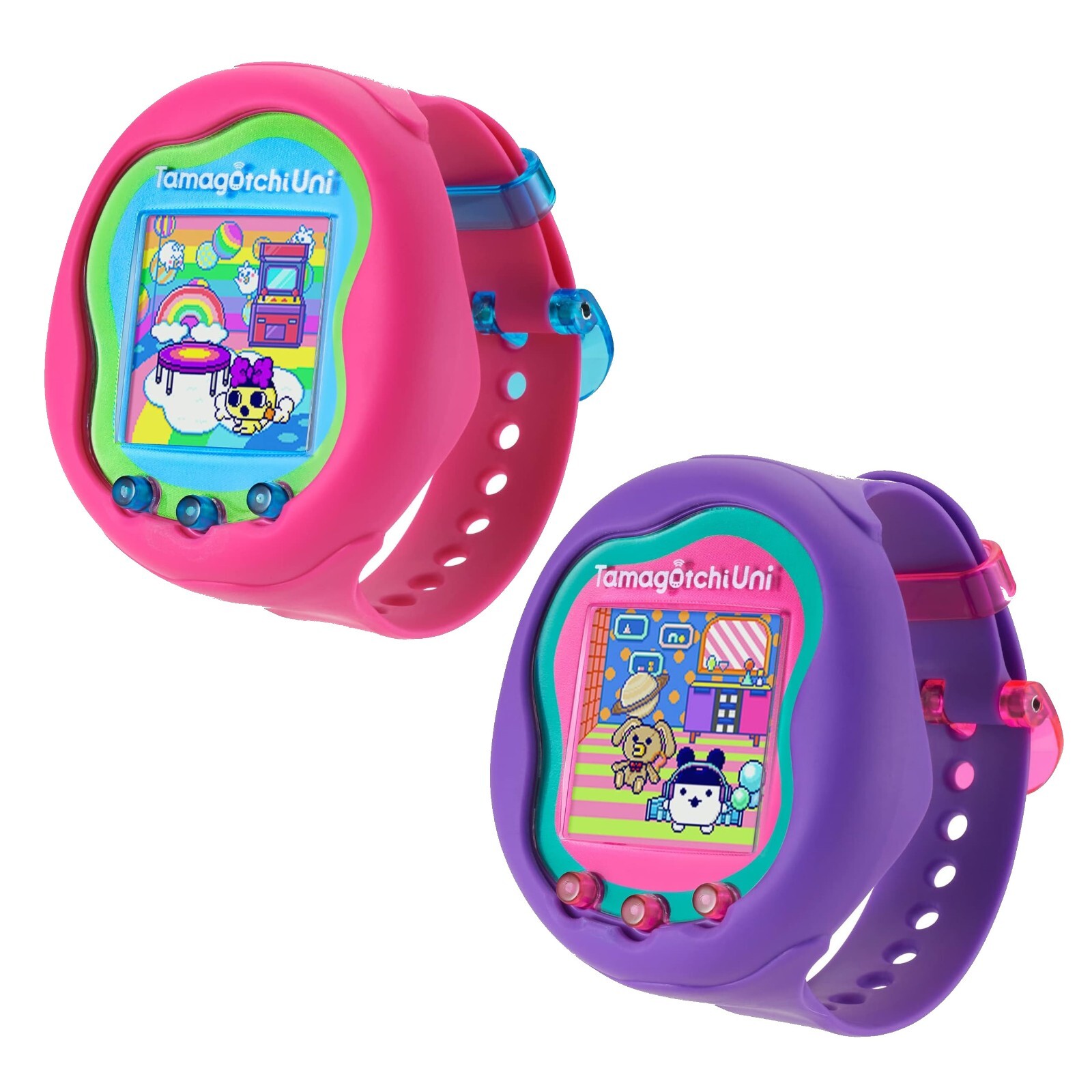 Tamagotchi Uni Pink &Purple 本体 BANDAI Tamagotchi Uni Pink & Purple 2.7 x 4.7 x 4.3in