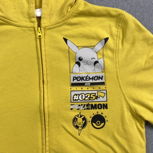 Official Pikachu Hoodie Youth 2XL Full Zip Sweatshirt 2023 Pokemon