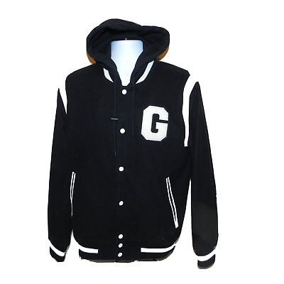 Guess men's hooded varsity best sale jacket