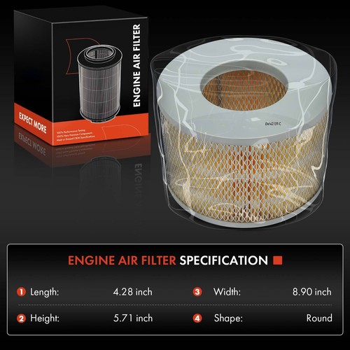 2Pcs Engine Air Filter for Toyota Land Cruiser 60-74 81-97 Lexus LX450 1996-1997