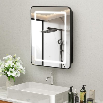 ROOMTEC Lighted Medicine Cabinet with Mirror 16