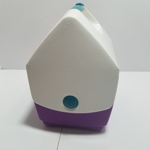 Vtg S'Cool Igloo Cooler Teal Purple Button 1990s 90s Small