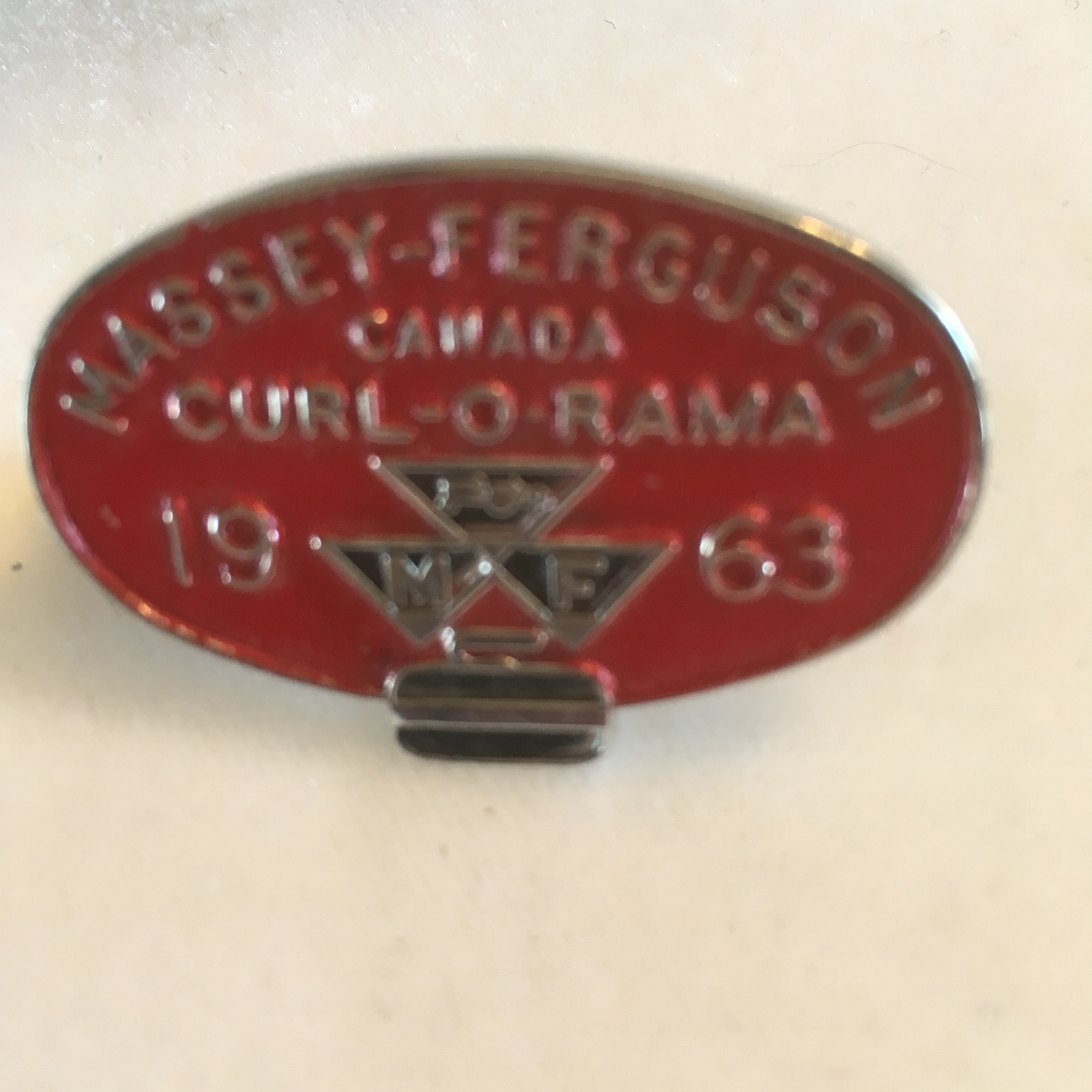 Vintage Curling Pins Massey Ferguson Sponsor Curl-O-Rama 1963