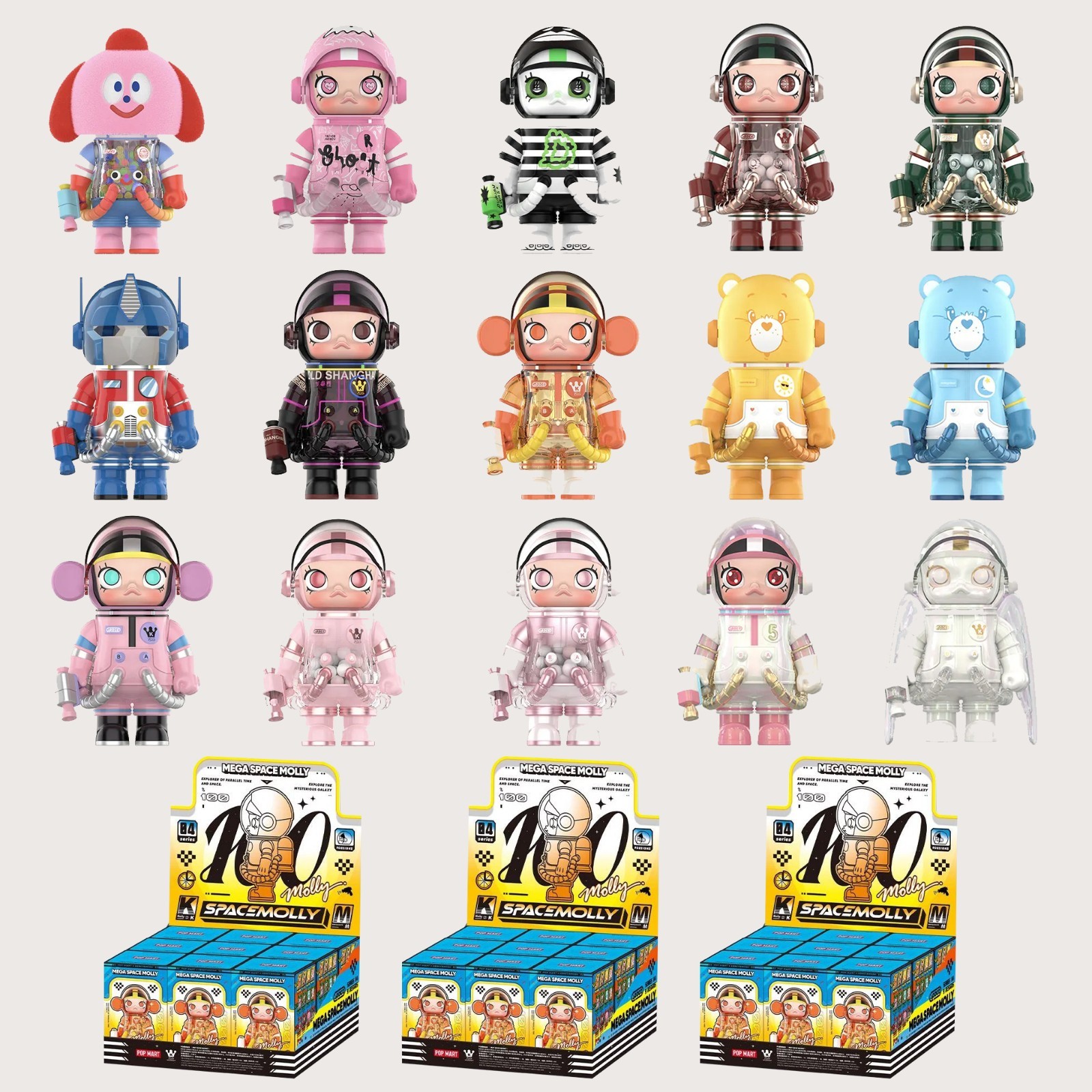 POP MART 100% Mega Space Molly Series 4 Blind Box Confirmed