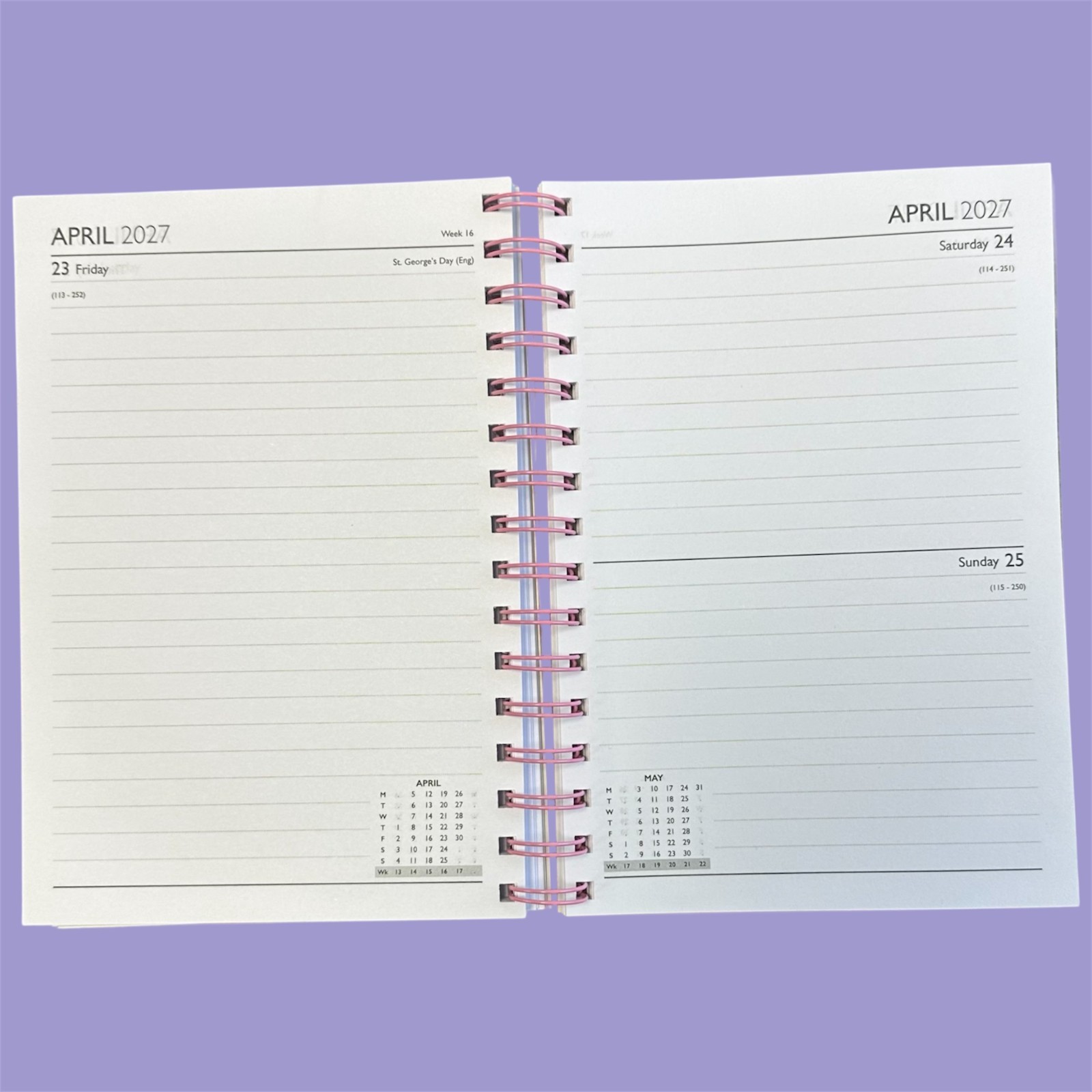 A6/A5/A4 Academic Diary 2026-2027 Mid-Year WTV/DAP Student Planner & Appointment image 7