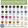 Ybxjges 24000Pcs 2mm Glass Seed Beads Kit, with 28 Colors Small Beads Kit for Girls,Women and Adults,Bracelets, Necklaces,Earring,Jewelry Making Supplies