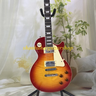 CHERRY color LP standard electric guitar sunburst tight packaging in stock