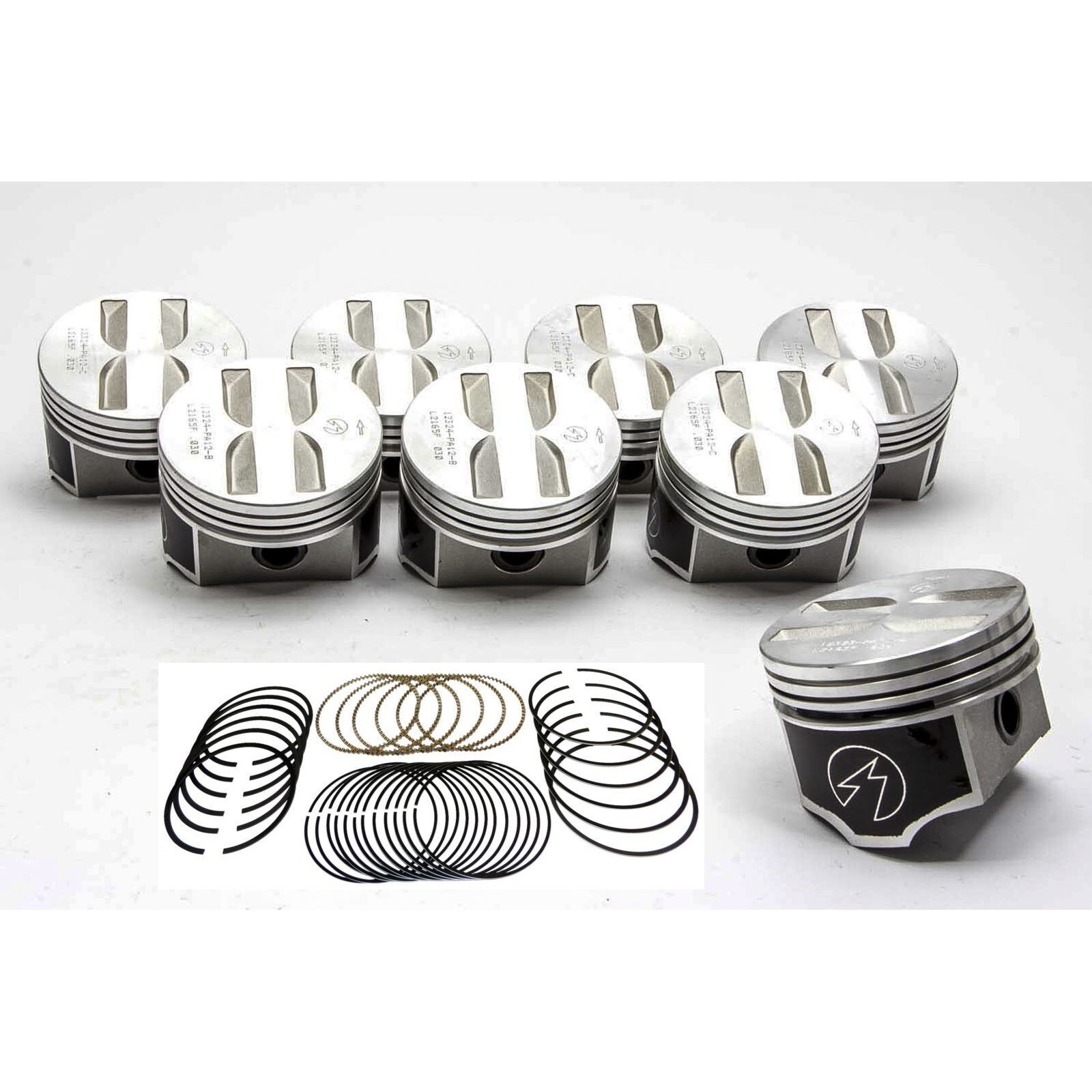 Chevy 327 Sealed Power/Speed Pro Cast Flat Top Pistons Set/8 STD 196269
