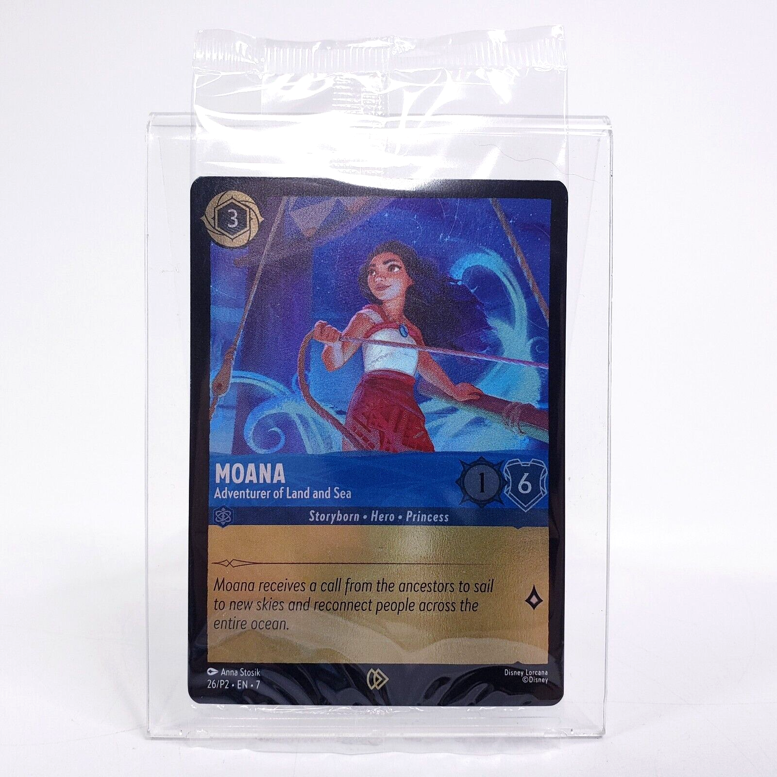 PSA10Disney Lorcana モアナ映画プロモ #26 549 Disney Lorcana Promo Card Moana Adventurers on Land and Sea