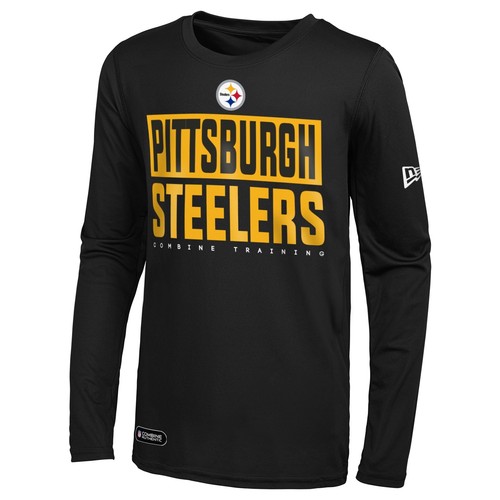 Мужская футболка New Era NFL с длинными рукавами Pittsburgh Steelers Off-Side