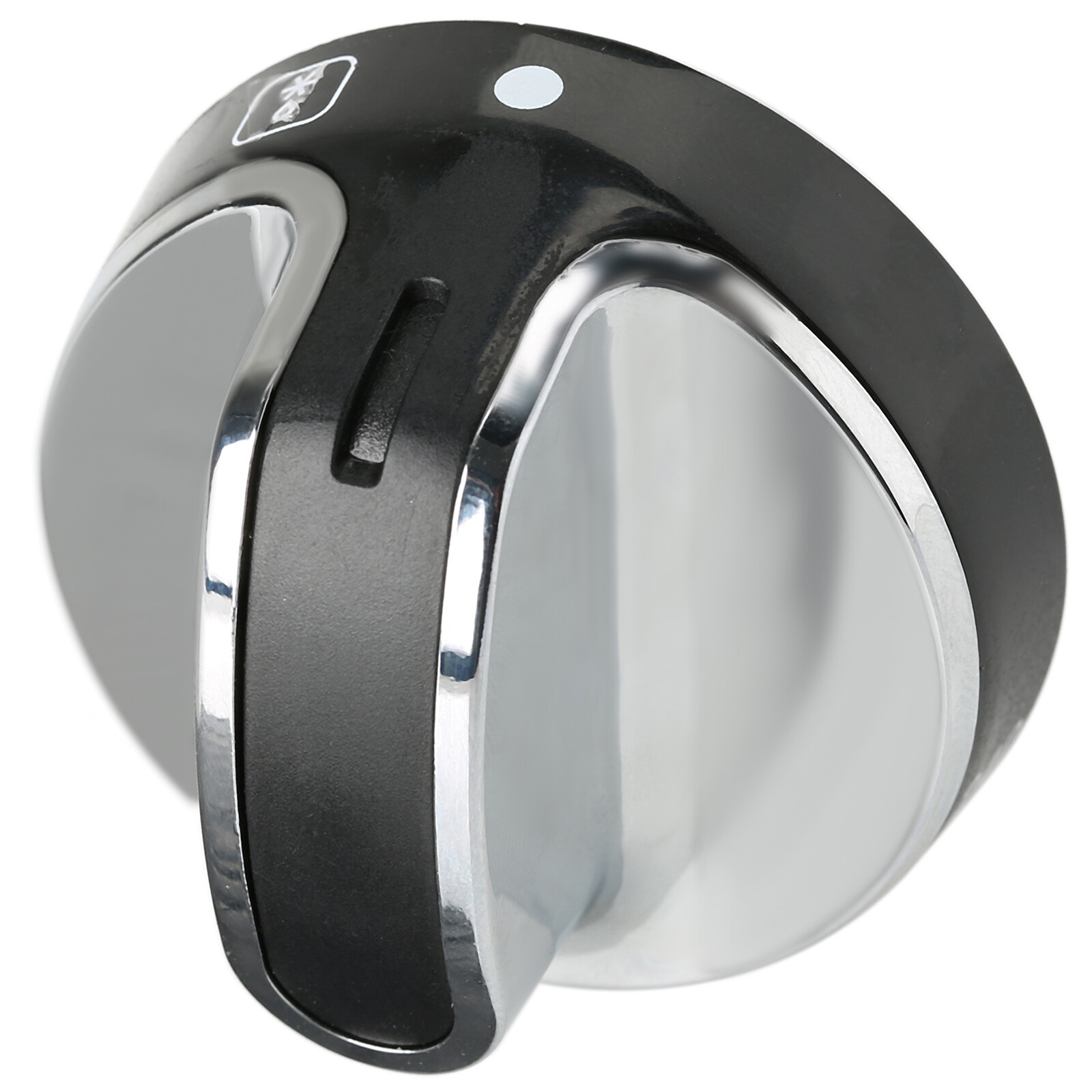 Oven Cooker Temperature Control Knob Dial Silver/Black For Stoves, New