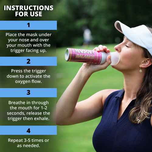 Boost Oxygen Pocket Size Natural 3L Canister | Respiratory Support for Aerobic