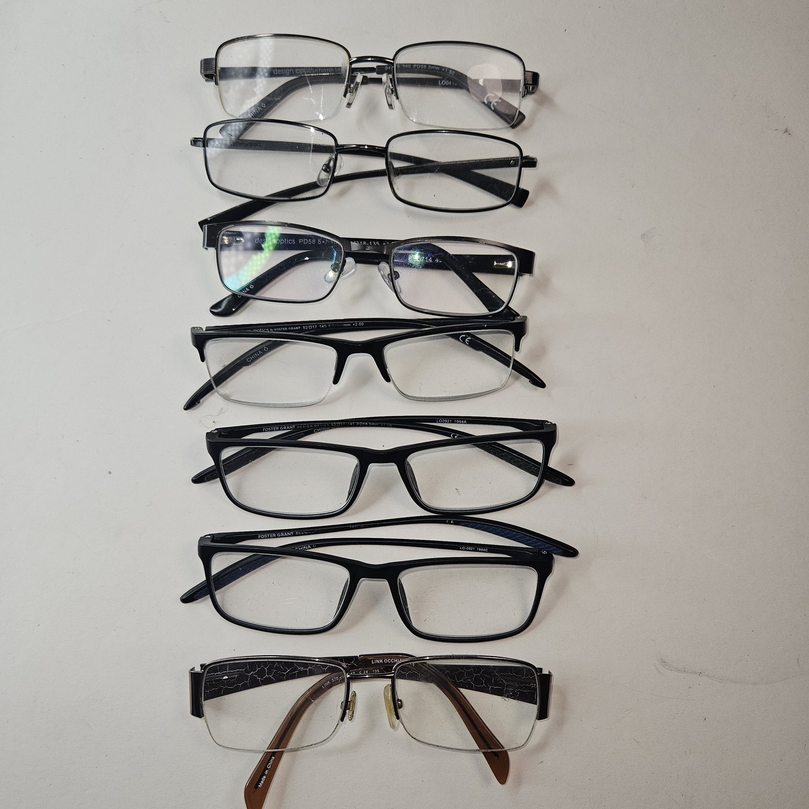 (7) PAIRS Foster Grant +1.5 to +2.0 Reading Glasses Plus misc. FREE SHIP.