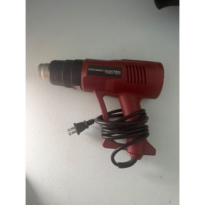 Chicago Electric 12 Setting Heat Gun 1500W Red Power Tool 69343