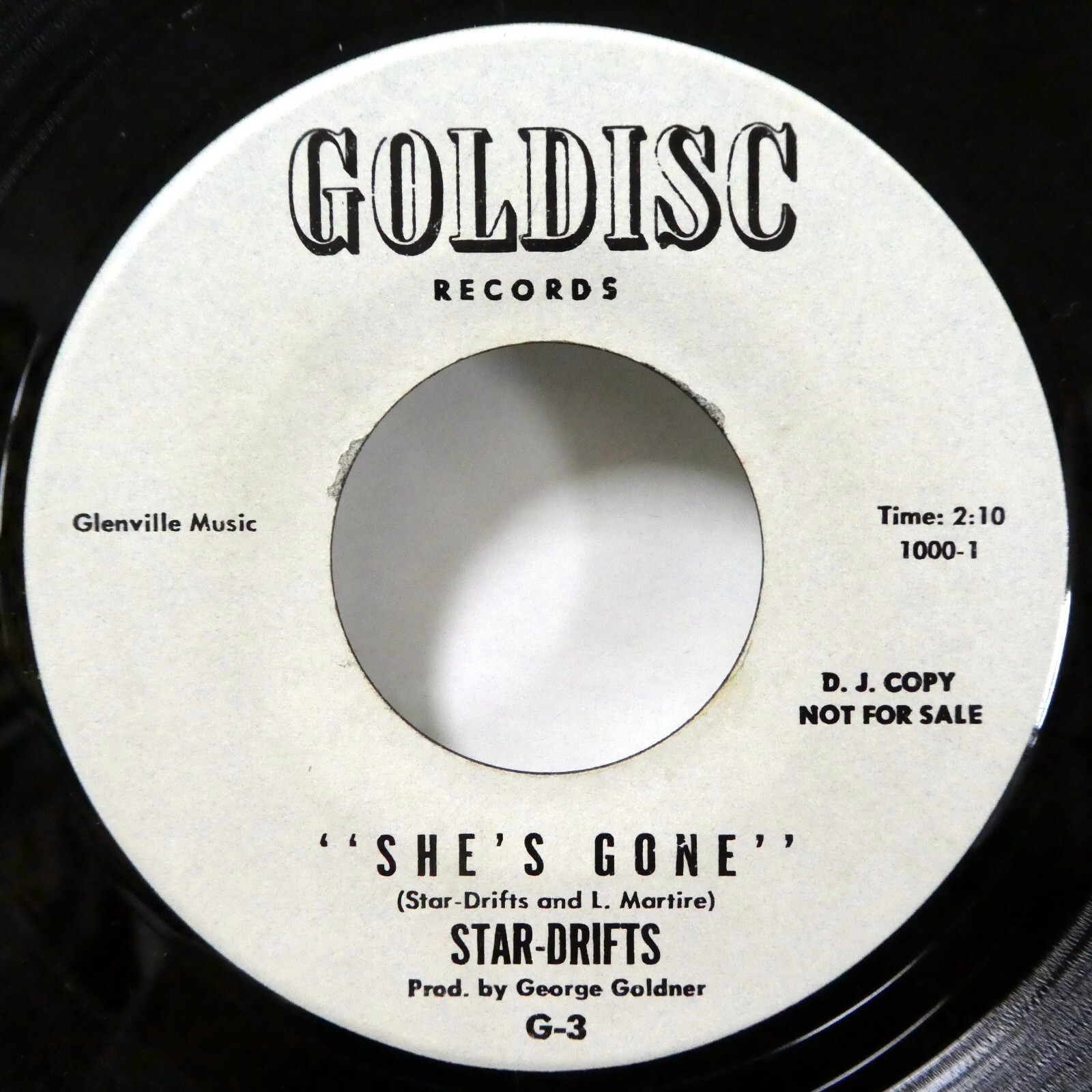 STAR-DRIFTS 45 Shes Gone / An Eye For an Eye GOLDISC Doowop