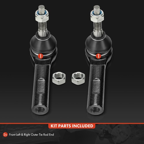 2Pcs Front Driver & Passenger Outer Tie Rod End for Ram 1500 2019 2020 2021-2023