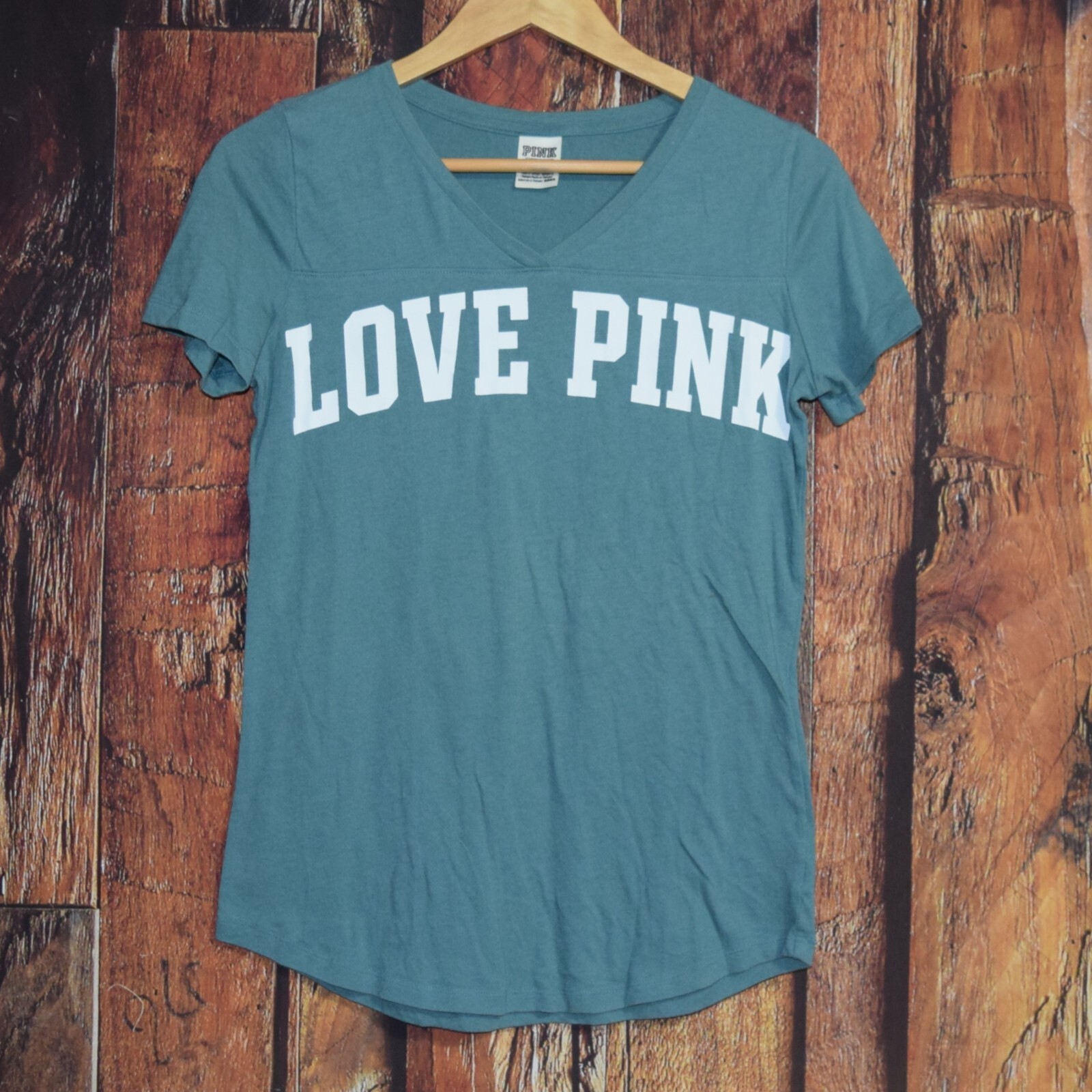 ★新作★4色 【PINK・ヴィクシー】 ★LOVE PINK T-Shirt★ VICTORIA'S SECRET PINK LOVE PINK Women's Sz XS T-SHIRT
