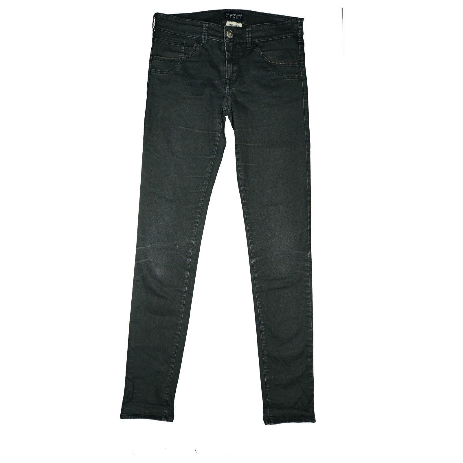 Armani Jeans コート、サイズ　40(L) ARMANI JEANS アルマーニジーンズ レザーコート ブラック サイズ