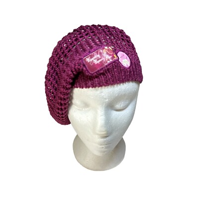 Disney's Wizards of Waverly Place Crochet slouch hat Beanie Selena Gomez violet