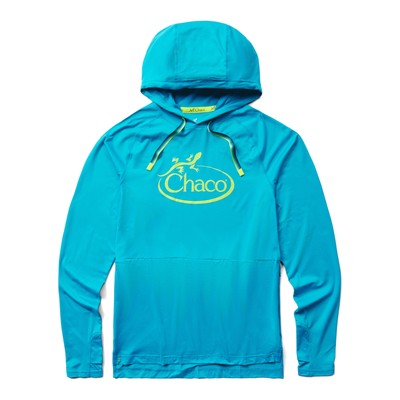Мужская солнцезащитная толстовка Chaco с капюшоном Blue Danube S Apparel