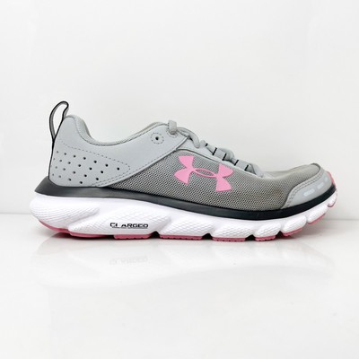 

Under Armour Womens Charged Assert 8 3021972-103 Серые кроссовки для бега, размер 6, Серый, Charged Assert 8