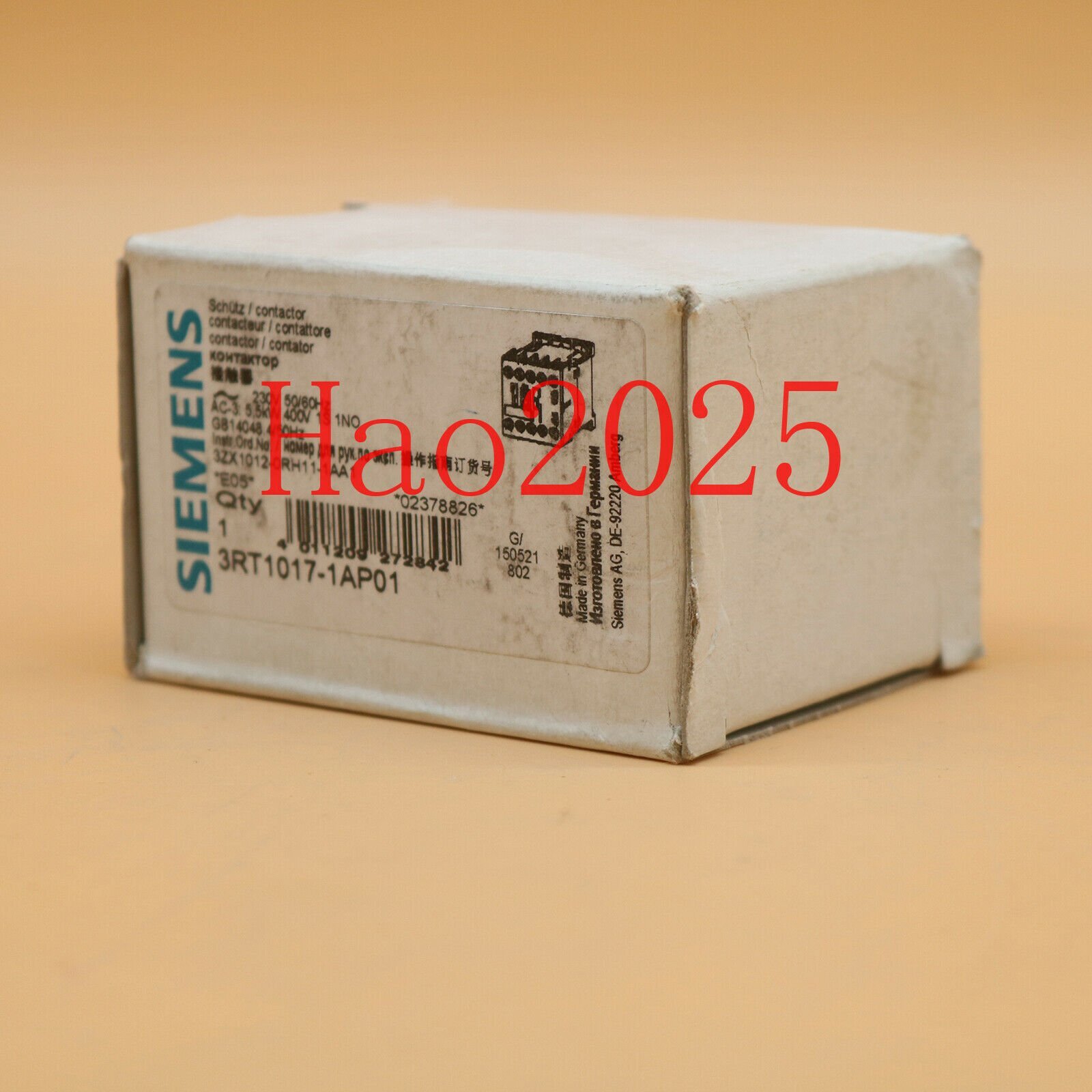 ワーク 1PC Siemens Contact 3RT1017-1AP01 New In Box free shipping