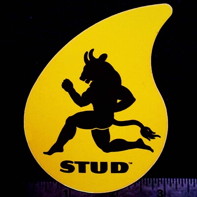 STUD Oil Treatment - Original Vintage 1960 s 70's Racing Decal/Sticker