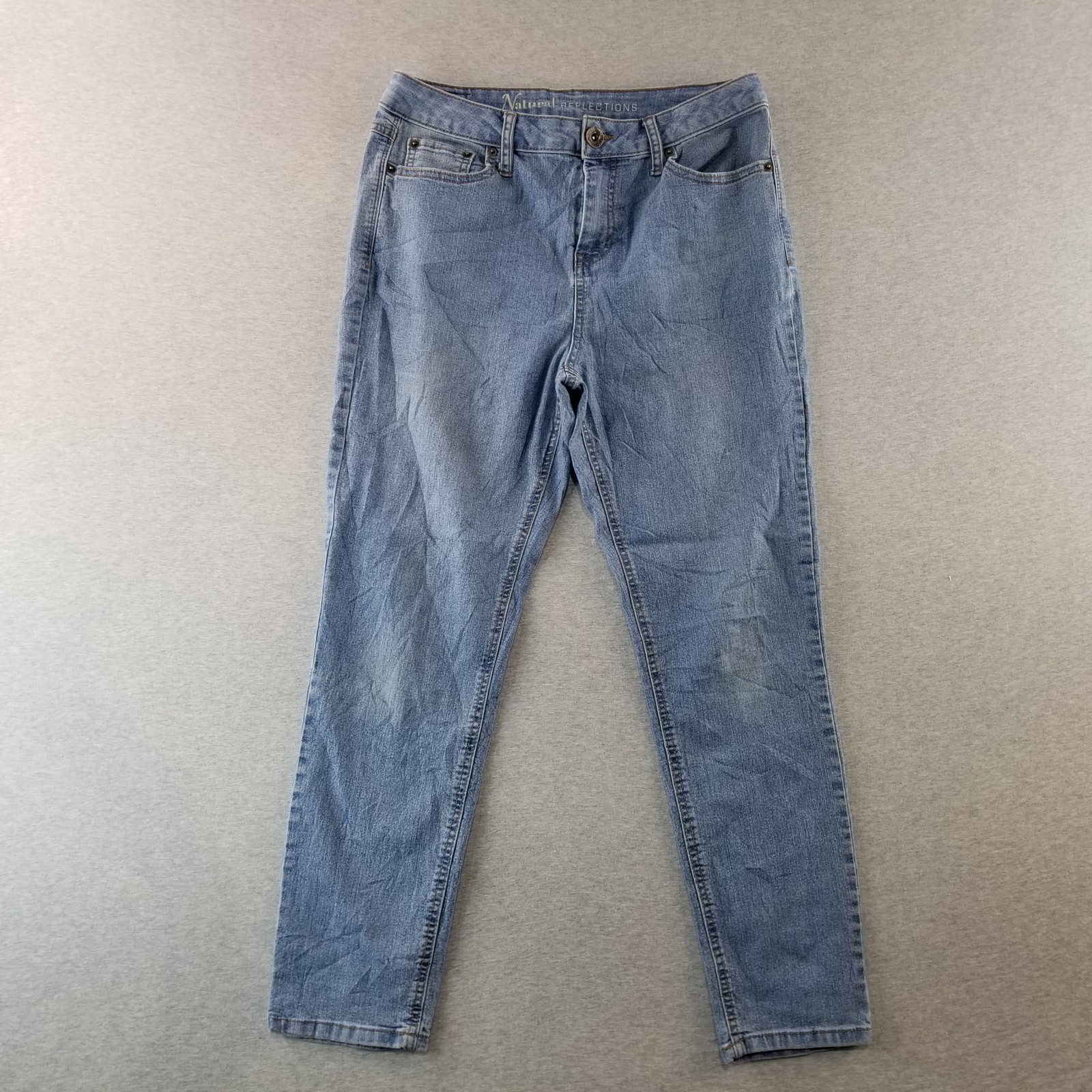 Natural Reflections Jeans Women's Sz 10p Blue Wash Stretch Comfort Normcore