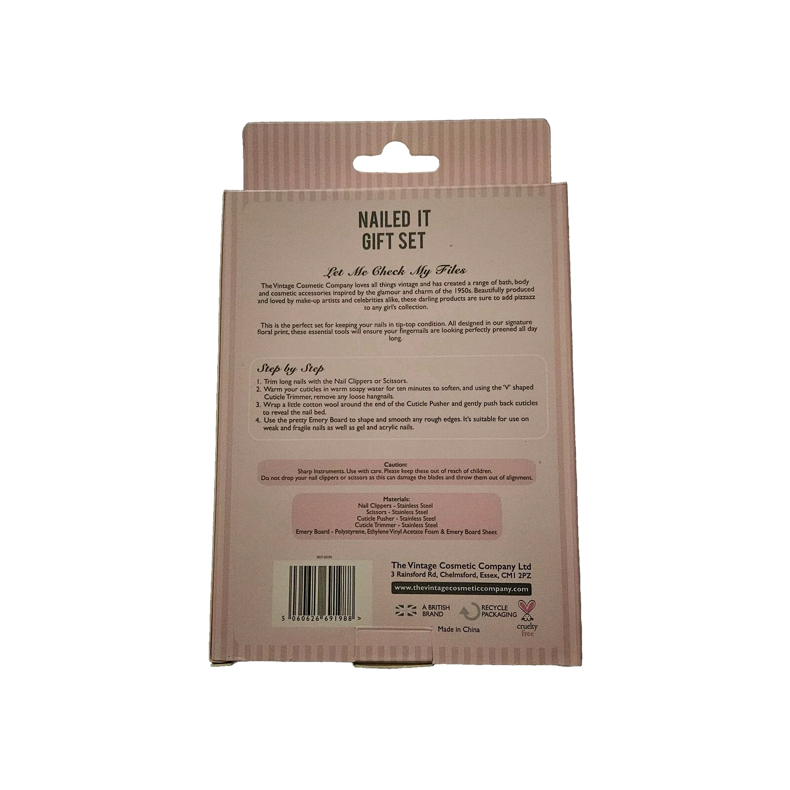 The Vintage Cosmetic Co • Nailed It Gift Set • 5 Piece • High Quality • NIB