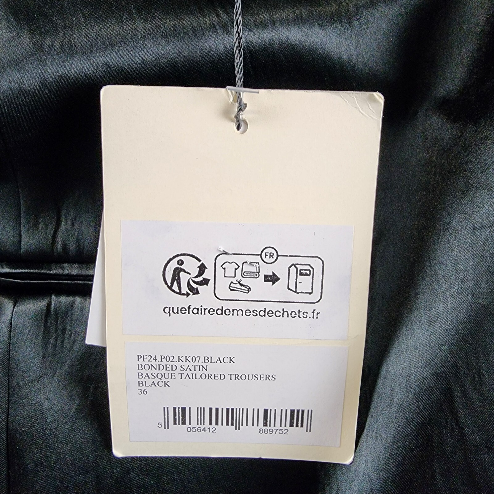 A.W.A.K.E. MODE Layered Skirt Pants Womens 36 Black Welt Pocket Back Zip Closure - Picture 13 of 18