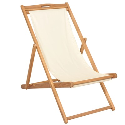 Teak 22.1"x41.3"x37.8" Cream