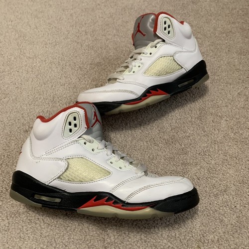 Air Jordan 5 Retro Fire Red Silver Tongue (GS) Size 4.5Y | eBay