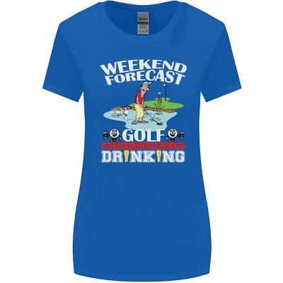 Golf Weekend Golfer Alcohol Beer Funny Womens Wider Cut T-Shirt