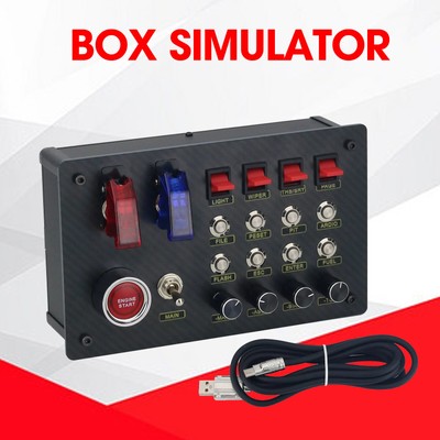 For Simagic Fanatec ZQSR SIM Racing Control Box Horizontal Button Box Simulator