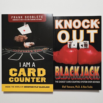 Knock-Out Blackjack, I Am A Card Counter (SC) Card Counting Book Lot of 2 - VG+