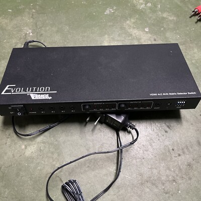Vanco Evolution EVMX4442 4K 4X2 HDMI Matrix Switch