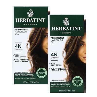 Herbatint 4N-Каштановый, 2 шт (9,12 жидких унций) в упаковке