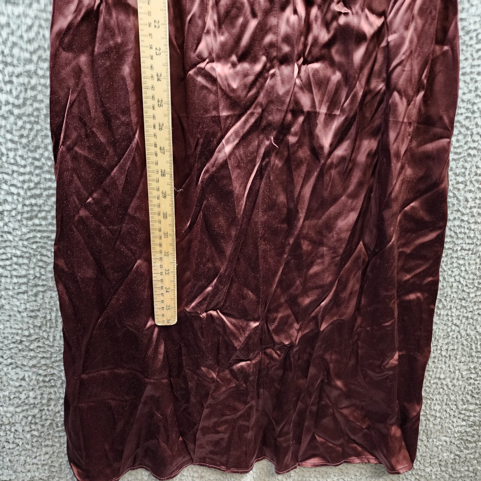 NIC+ZOE Midi Slip Dress Women's Small Redwood Solid V-Neck Sleeveless Pullover - Picture 6 of 13