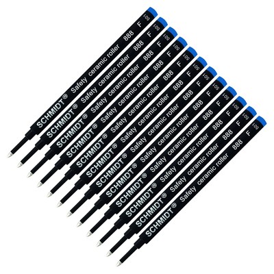 12 Pack - Blue Fine Tip 888 Rollerball Refill