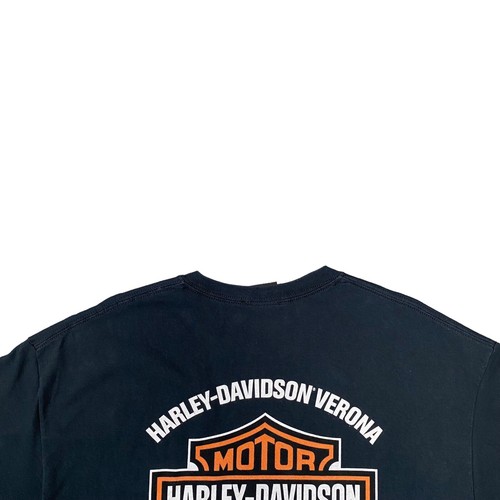 Harley Davidson Motorcycles Big Logo Verona Italy Size XL